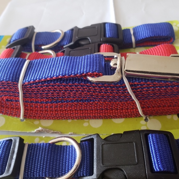 Dual-Colored Nylon Leash and Collars Set. - Picture 8 of 8